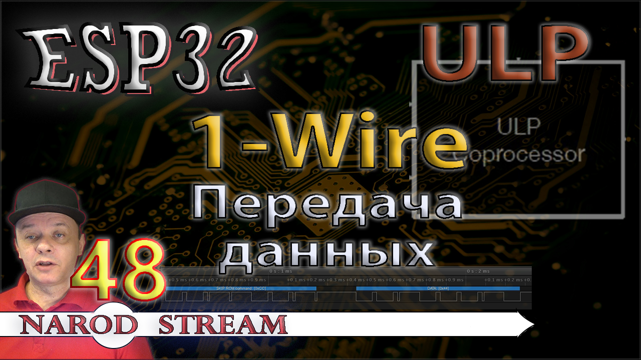 ESP32 ULP. 1-Wire. Передача данных
